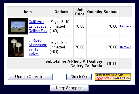 Shopping Cart